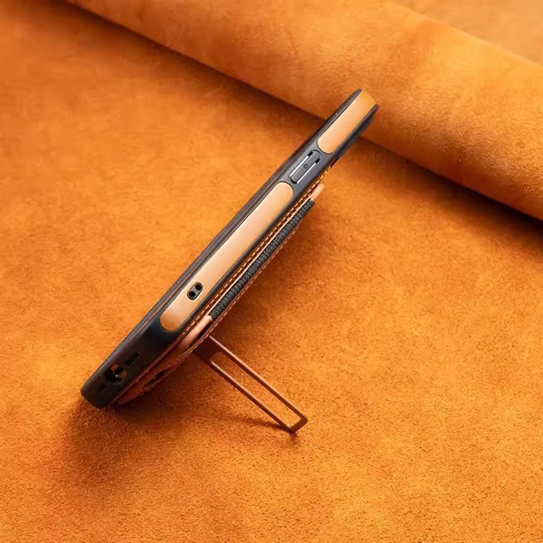 Leather Magnetic Card Holder Phone Case