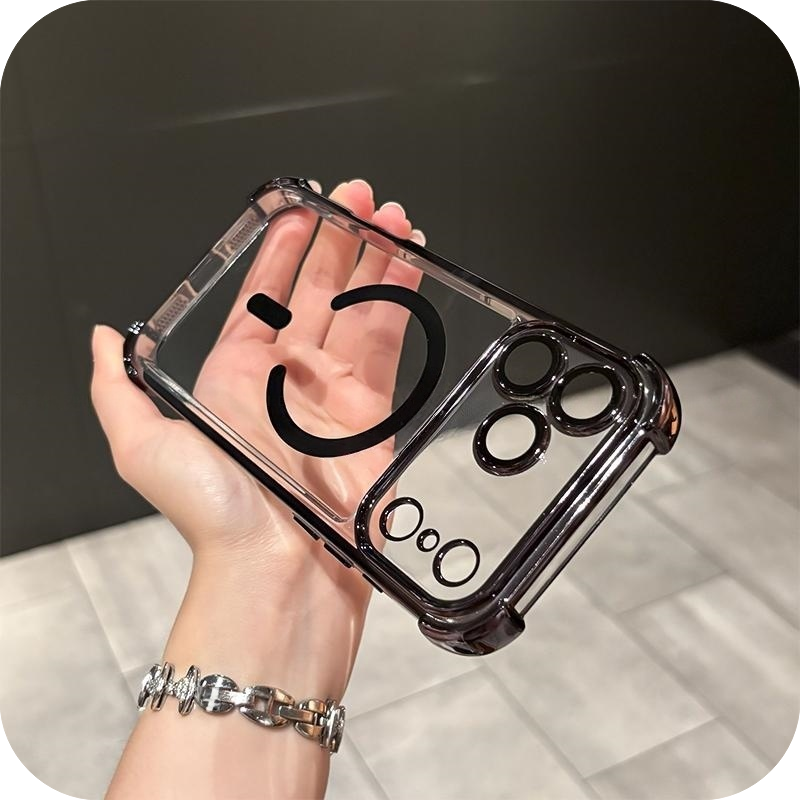 iPhone 17 Corner Airbags Magnetic Shockproof Ice-Clear Case
