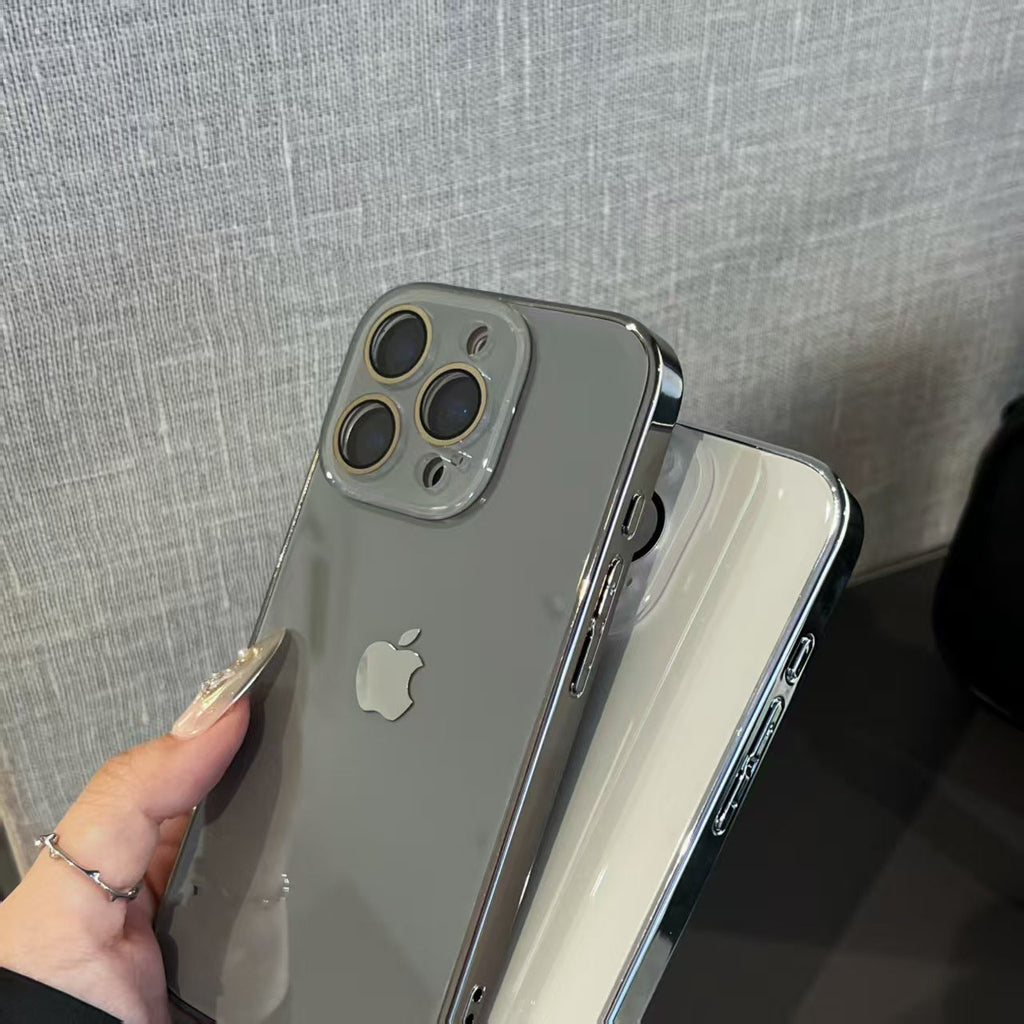 Light Luxury Tempered Glass for iPhone Case