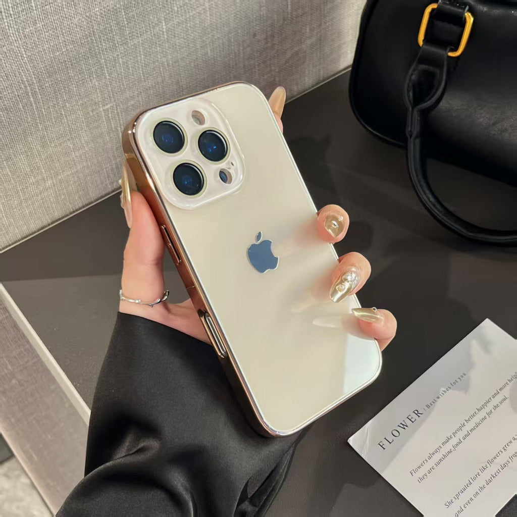 Light Luxury Tempered Glass for iPhone Case