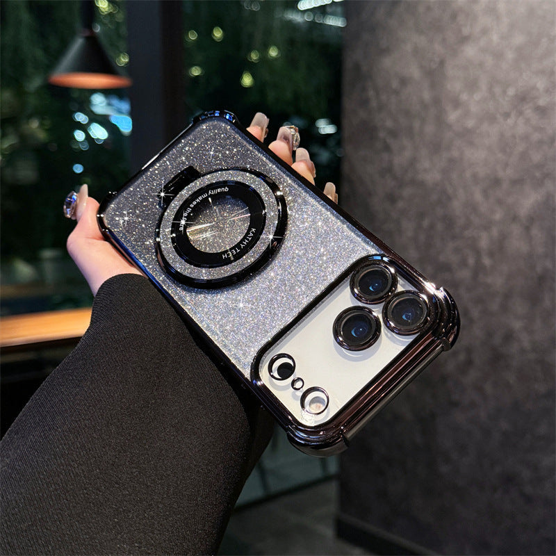 Four-corner Airbag Glitter Magnetic Phone Case (for iPhone Series)