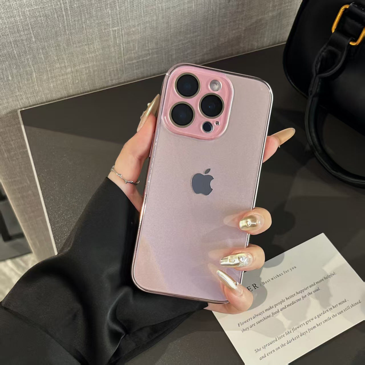 Light Luxury Tempered Glass for iPhone Case