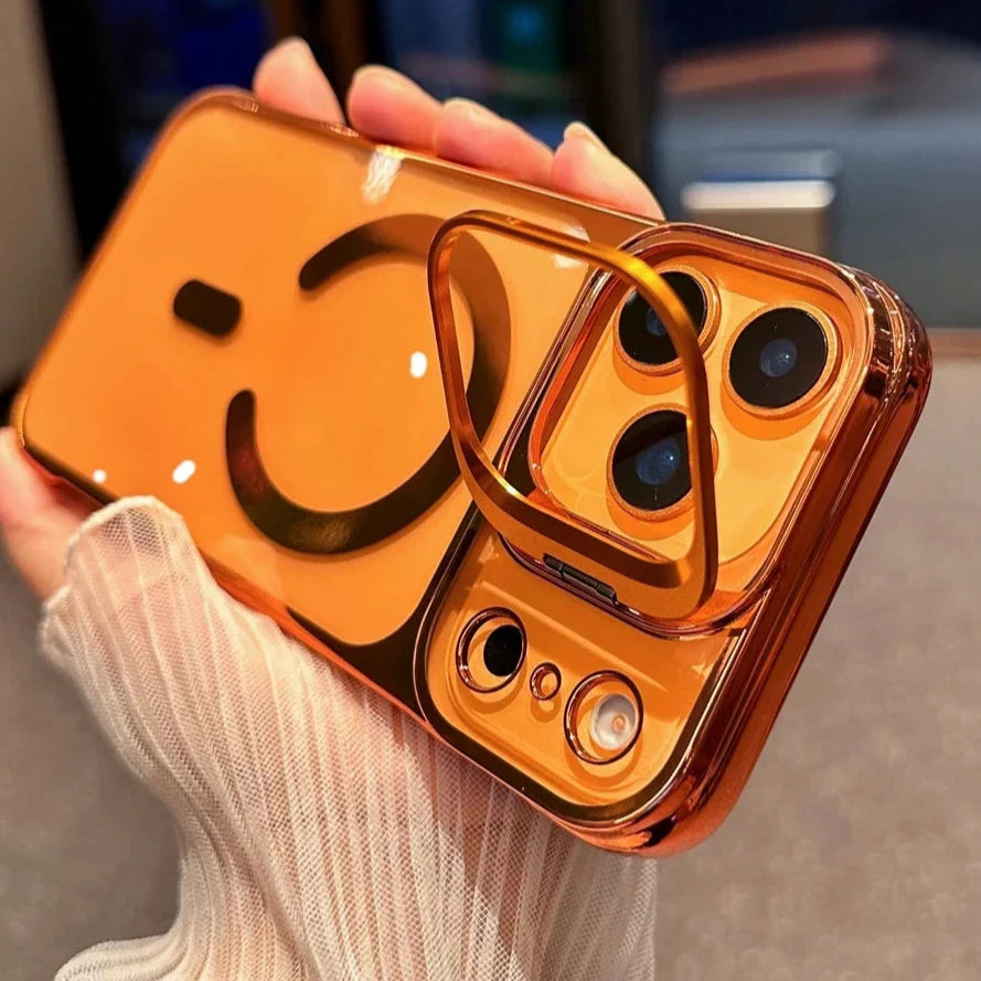 Luxury Plating Broderless Ultra Thin Magsafe Case for iPhone 17 16 15 14