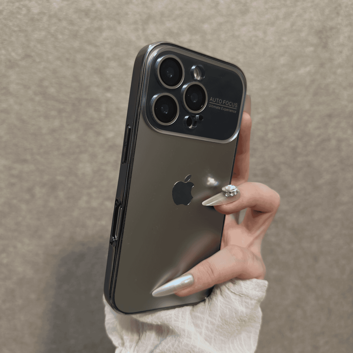 Large Window Phone Case with Protective Lens for iPhone